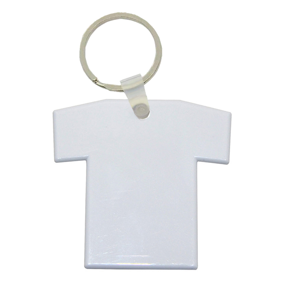 mdf sublimation keyrings - t-shirt - double sided