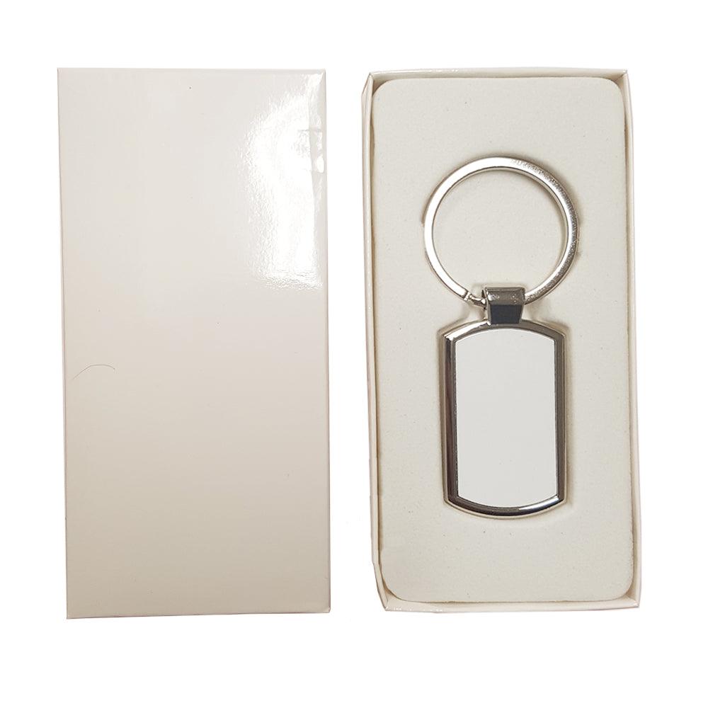 metal sublimation keyrings - oblong
