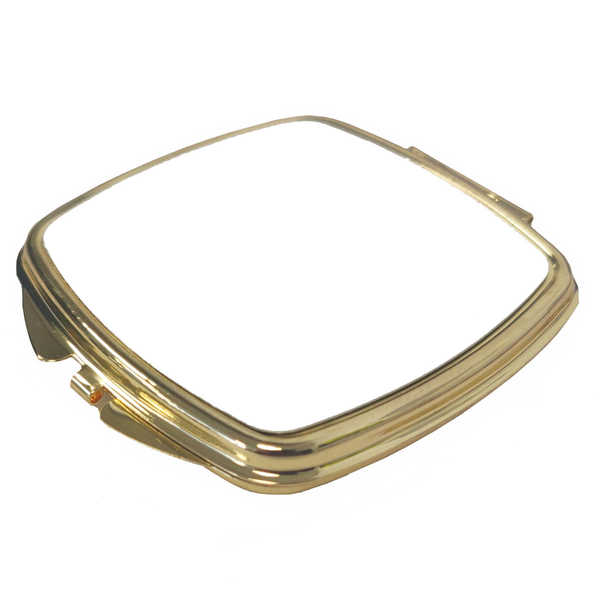 sublimation compact mirrors - curved square - gold