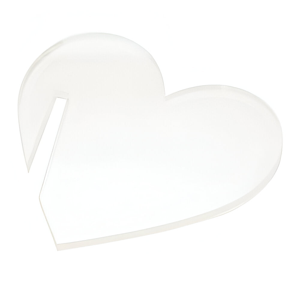 sublimation drink tags - acrylic - heart