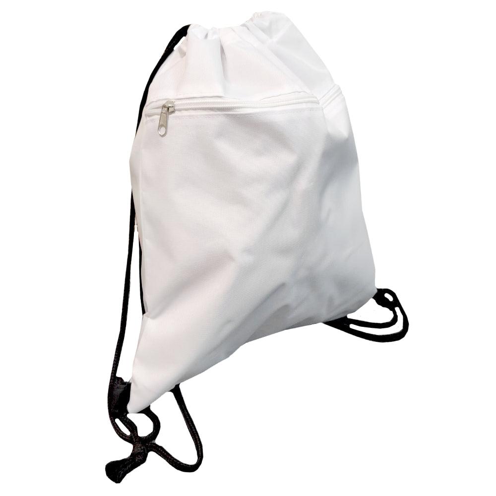 sublimation gym bags with black drawstring - polyester