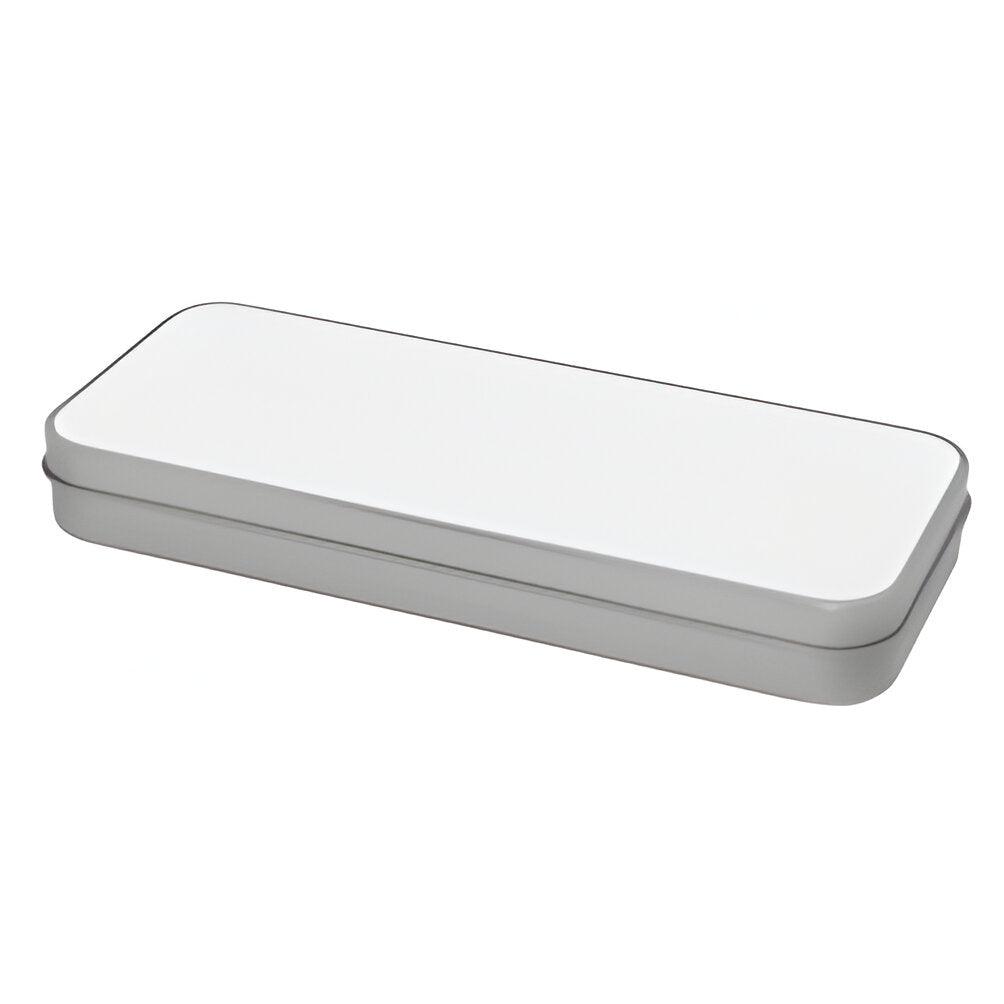 sublimation metal pencil tins - silver