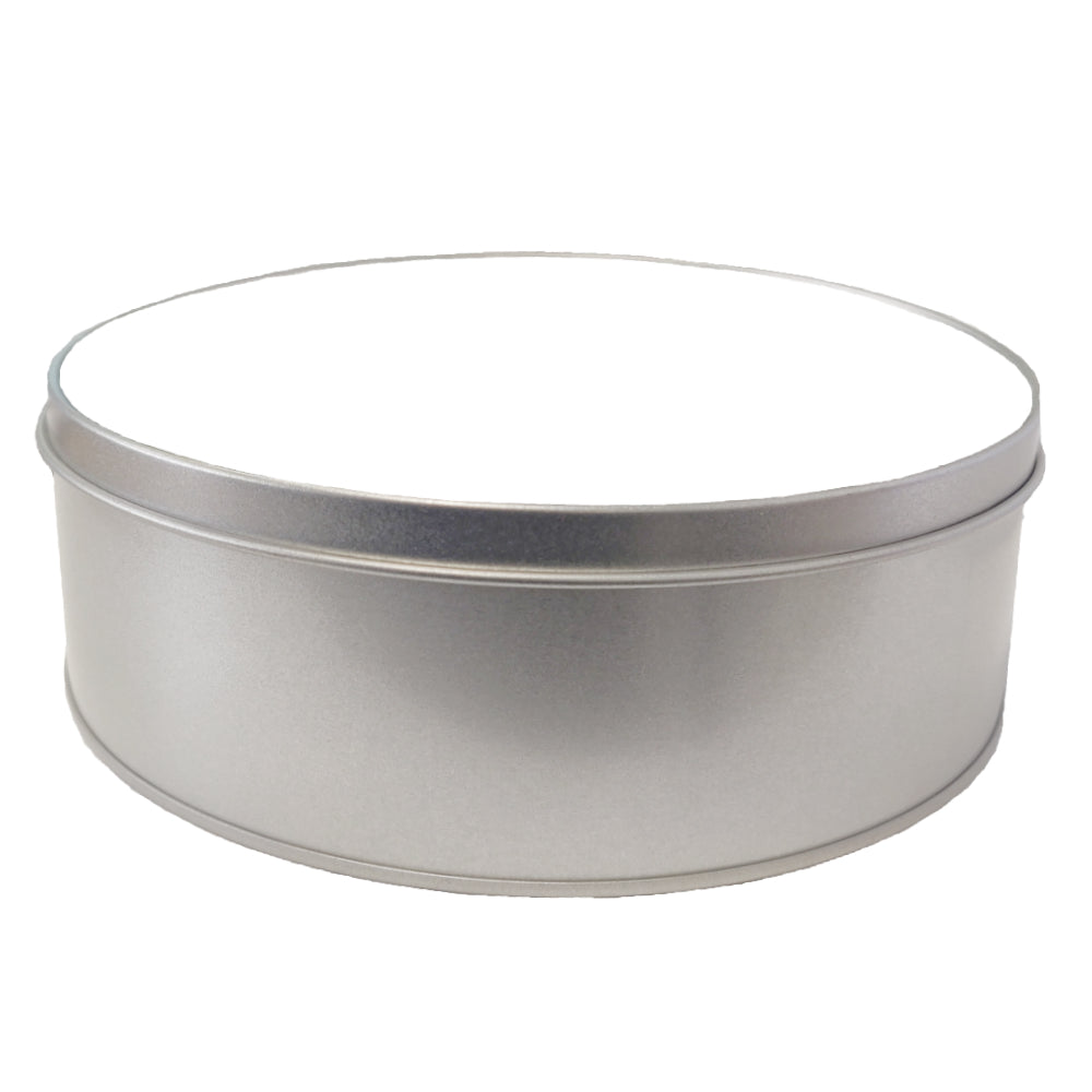 sublimation metal round tins with printable insert