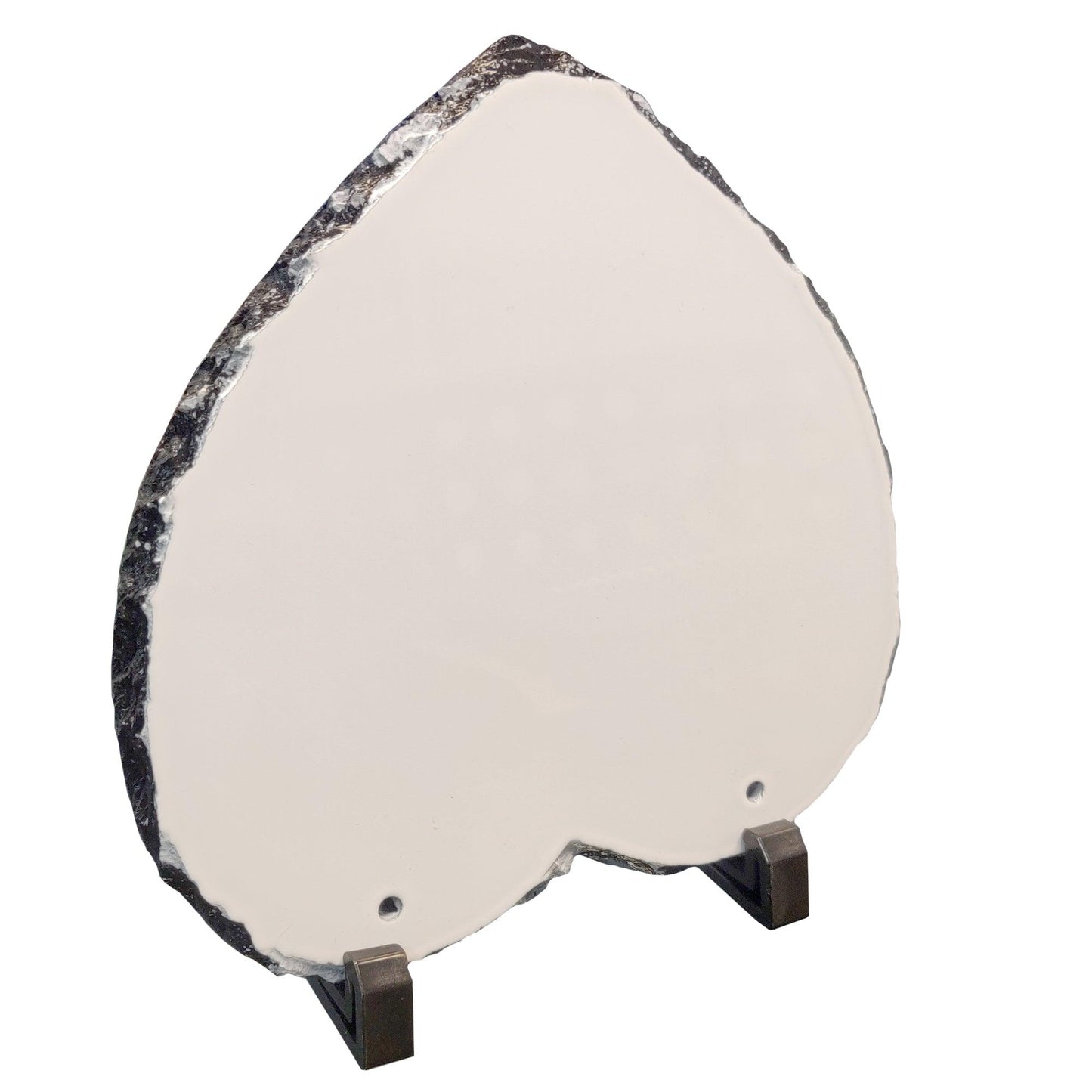 sublimation photo slates - heart - gloss - 20cm x 20cm - hanging