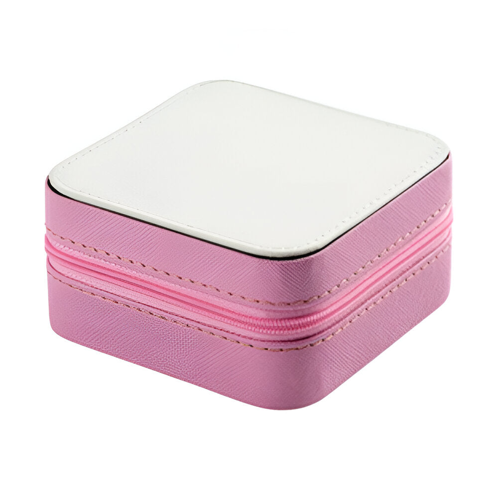 sublimation pu jewellery boxes - pink