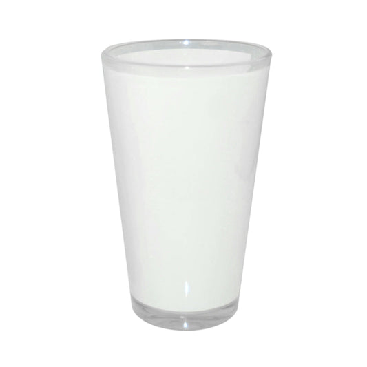 17oz sublimation beer glasses with printable patch