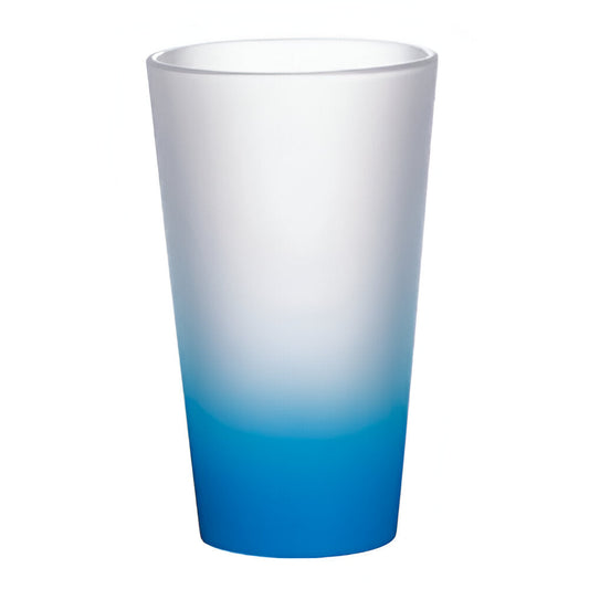 17oz sublimation cone glasses - gradient - light blue