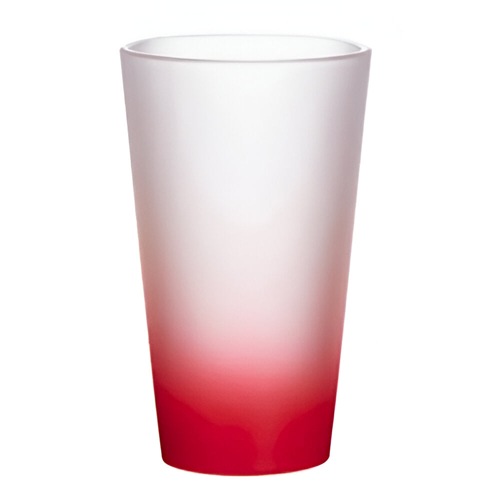 17oz sublimation cone glasses - gradient - red