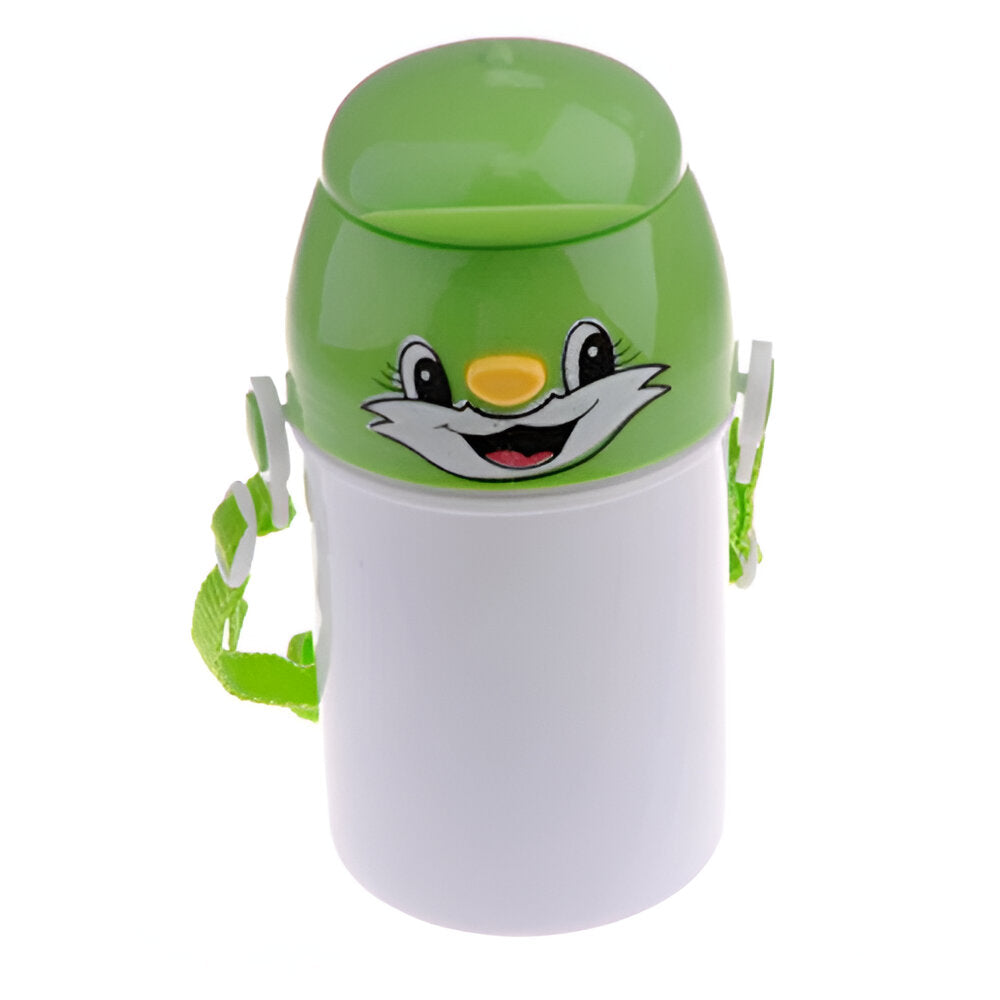 400ml polymer sublimation bottles - cat lid - green