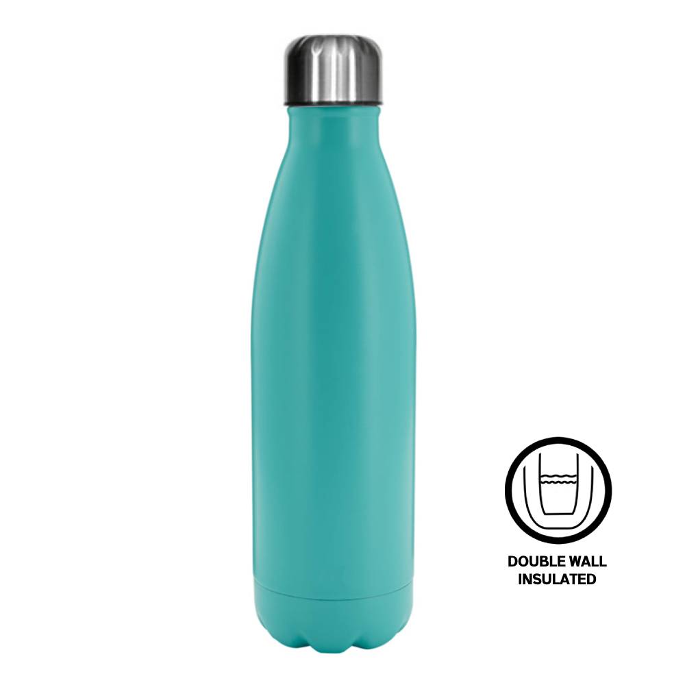 500ml stainless steel sublimation bowling bottles - aqua