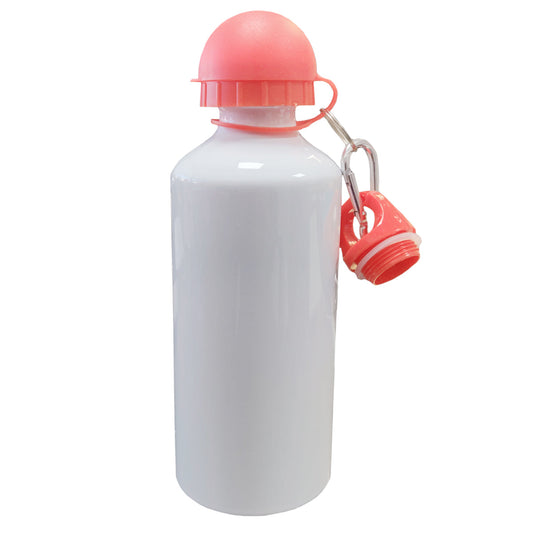 600ml sublimation bottles - two lids - red