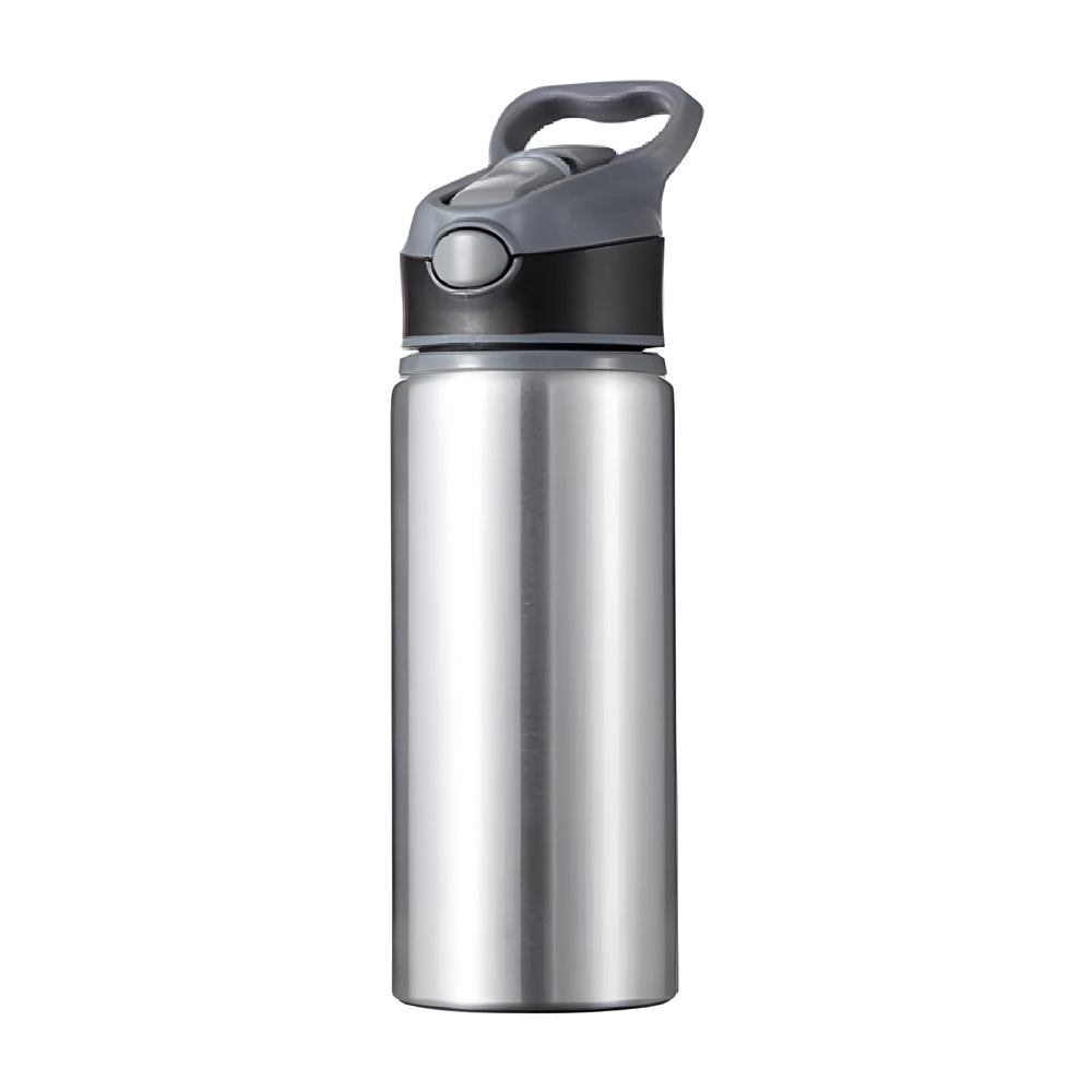 650ml explorer sublimation bottles - silver / black