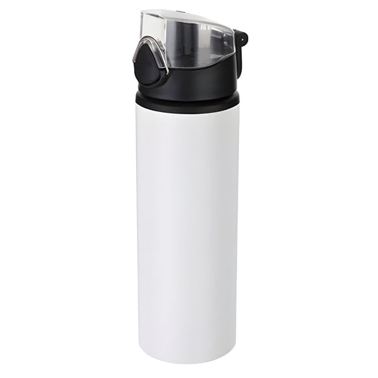 750ml sublimation bottles - flip lid - black / white