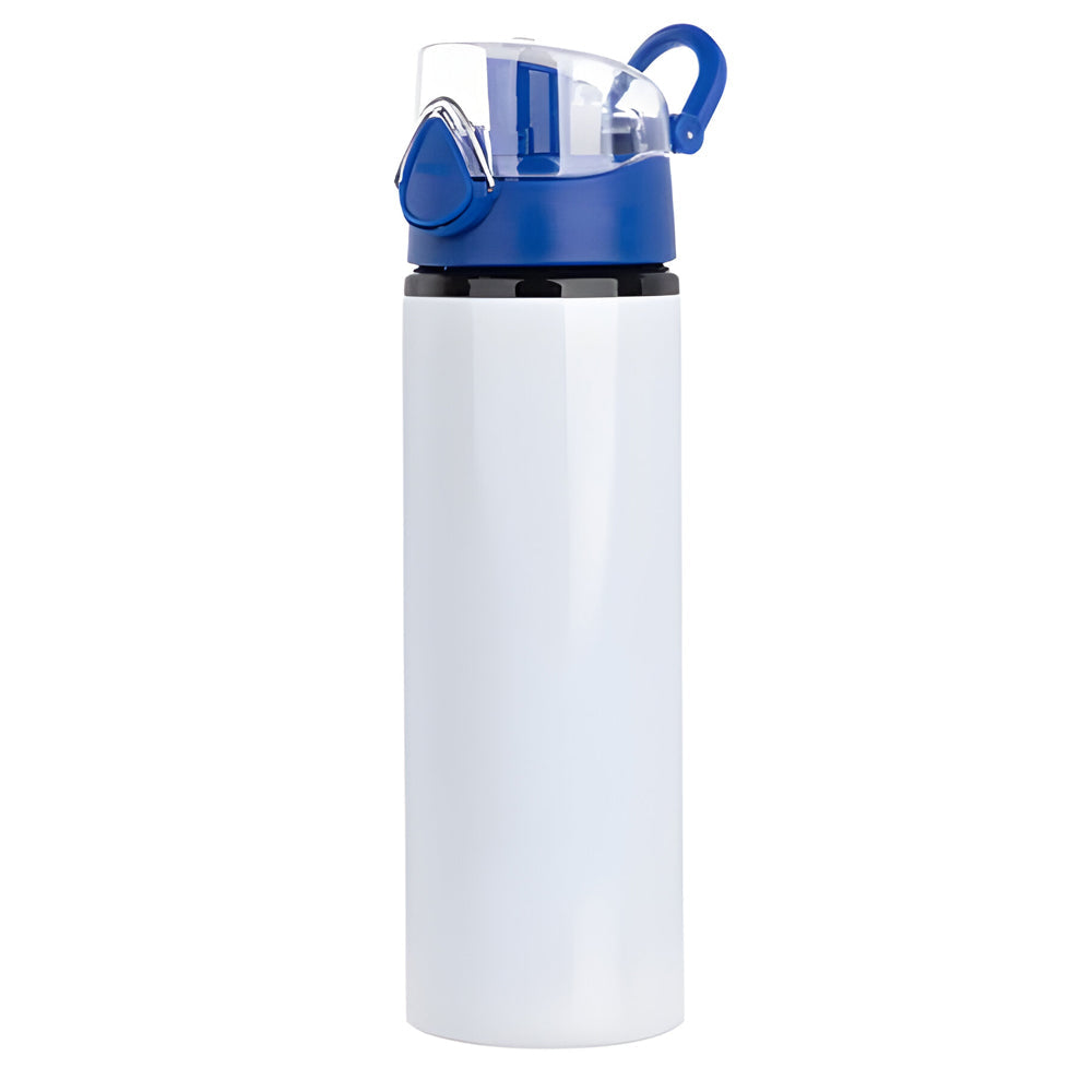 750ml sublimation bottles - flip lid - blue / white