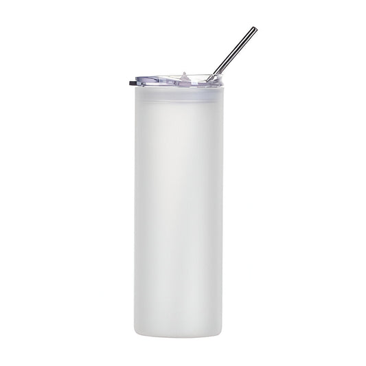 750ml sublimation glass skinny tumblers - frosted
