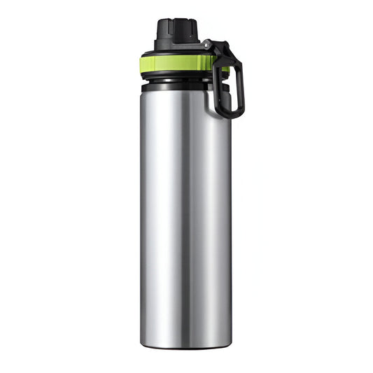 850ml proventurer sublimation bottles - silver / green