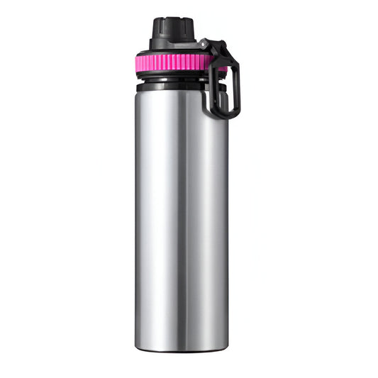 850ml proventurer sublimation bottles - silver / pink