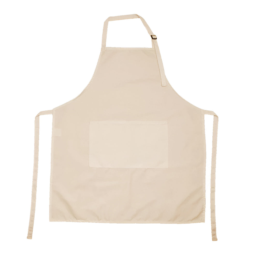 adult sublimation aprons with pocket - canvas cream