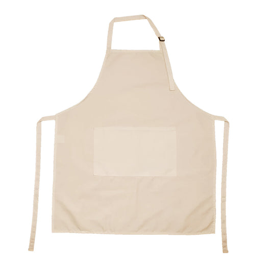 adult sublimation aprons with pocket - canvas cream