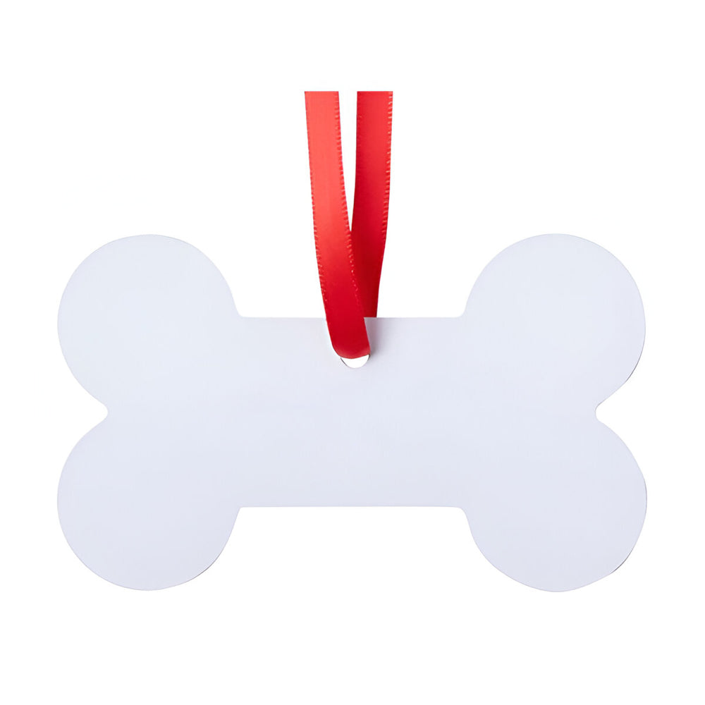 aluminium sublimation hanging ornaments - dog bone - double sided