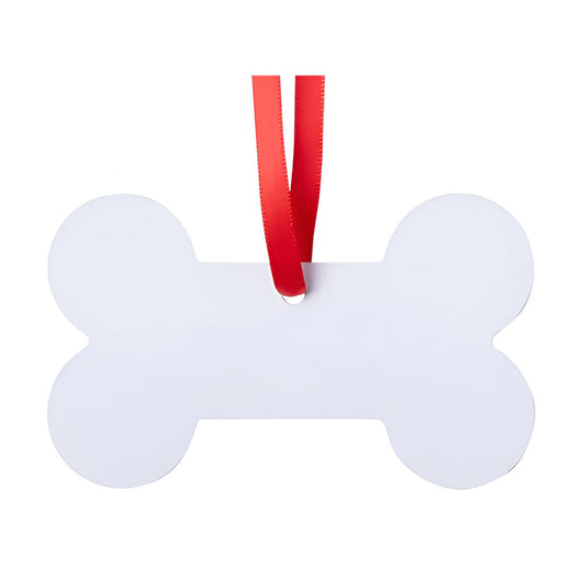 aluminium sublimation hanging ornaments - dog bone - double sided