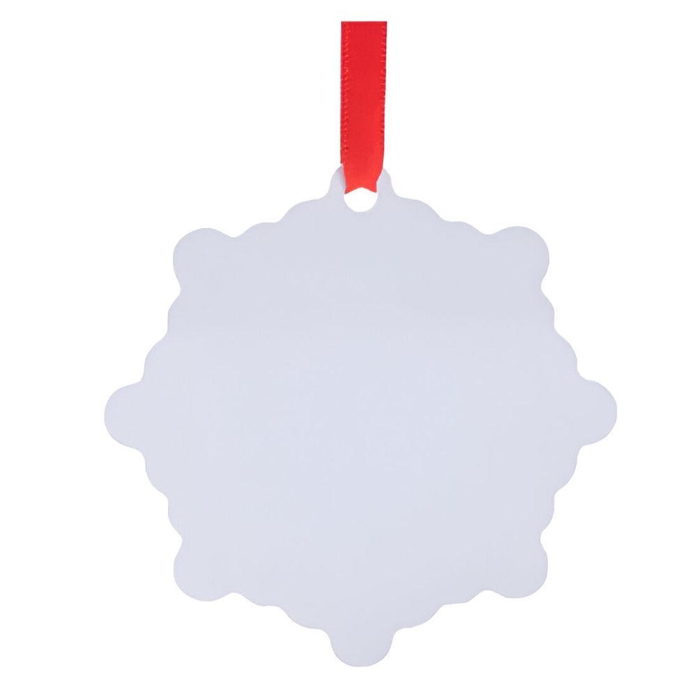 aluminium sublimation hanging ornaments - snowflake - double sided
