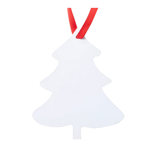 aluminium sublimation hanging ornaments - tree - double sided