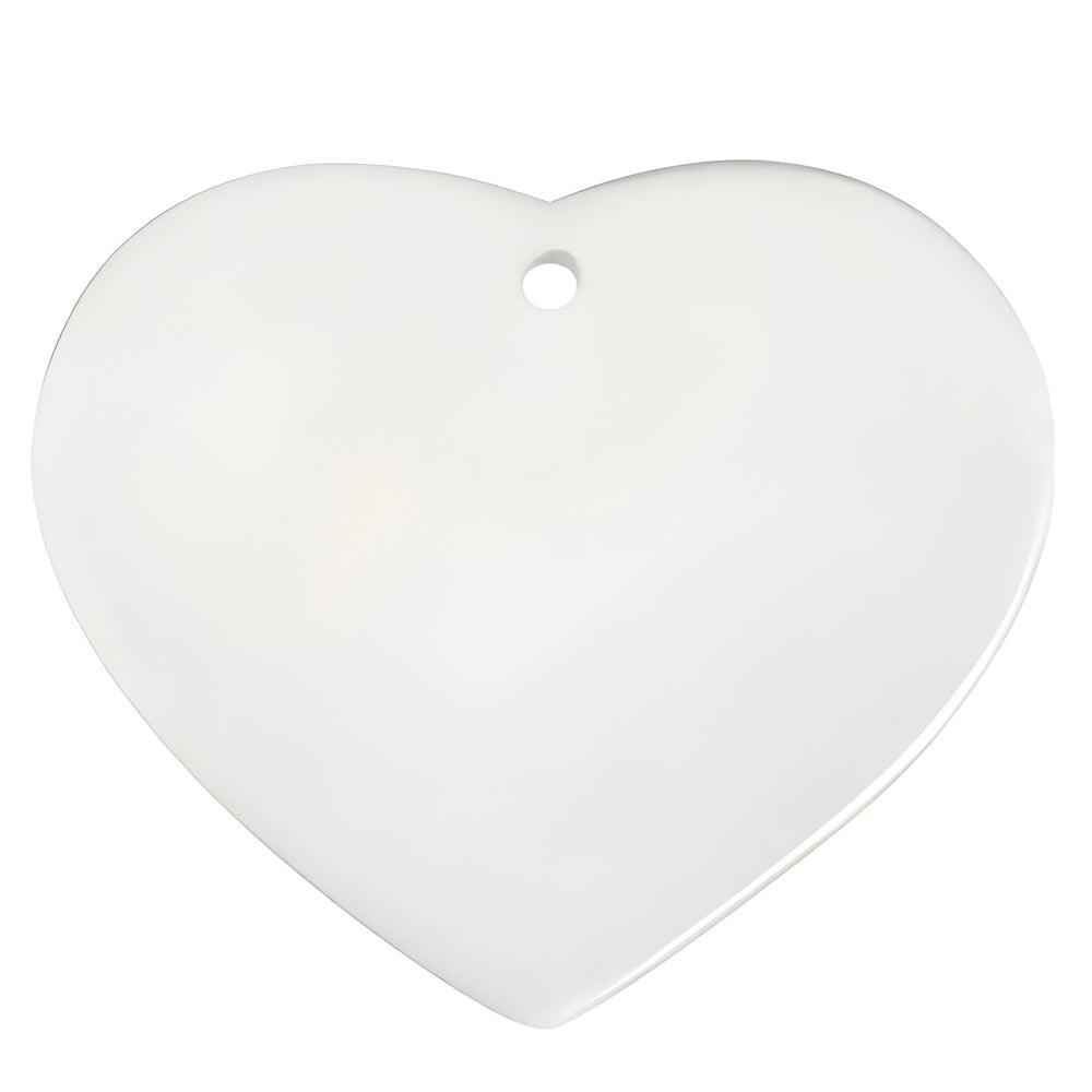 ceramic sublimation hanging ornaments - heart