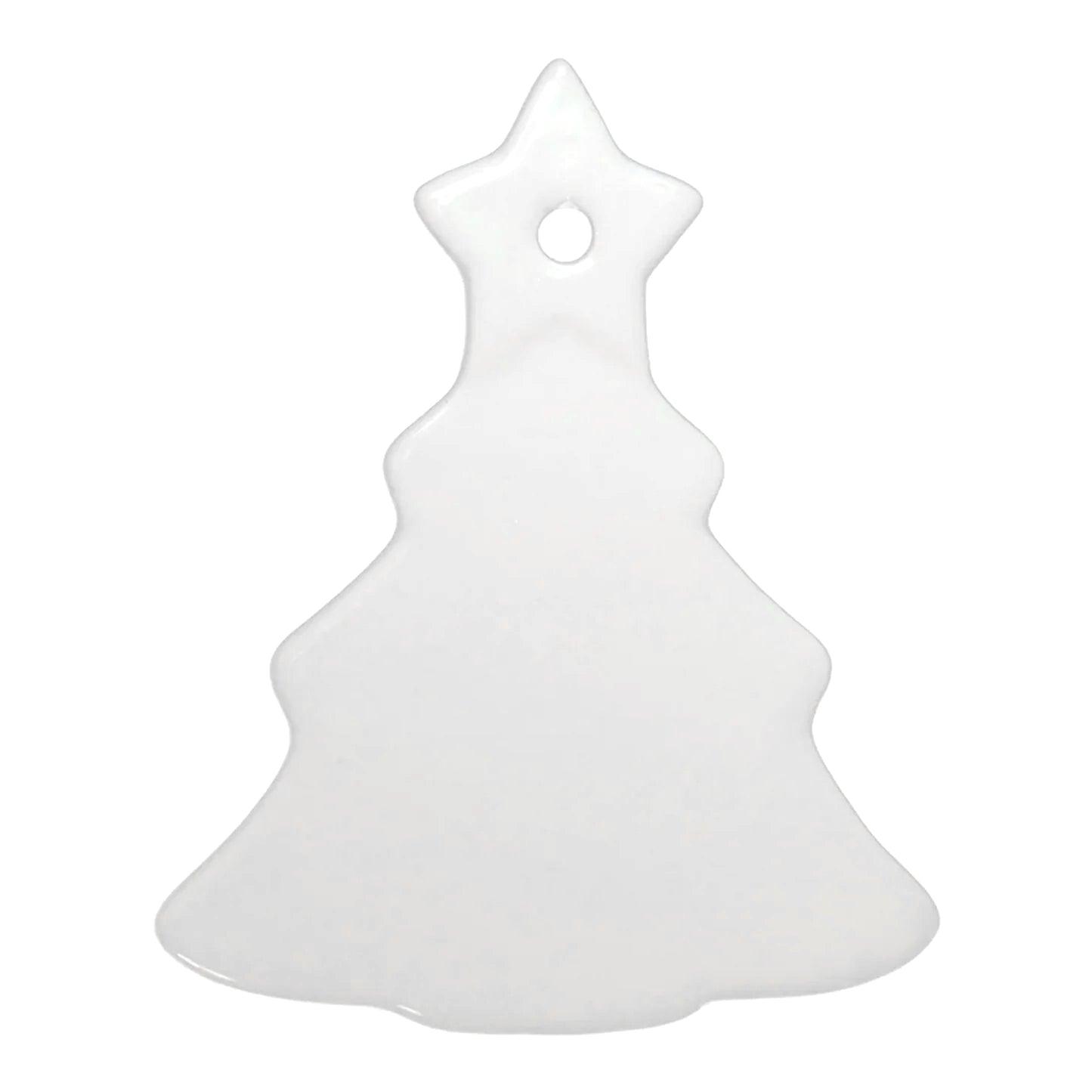 ceramic sublimation hanging ornaments - large tree