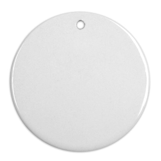 ceramic sublimation hanging ornaments - round