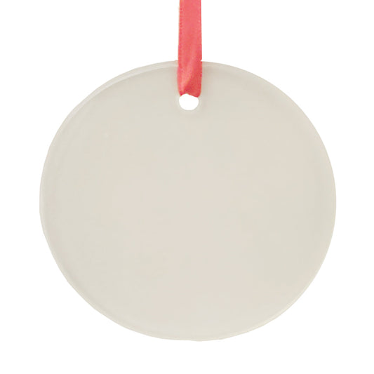 glass sublimation hanging ornaments - round
