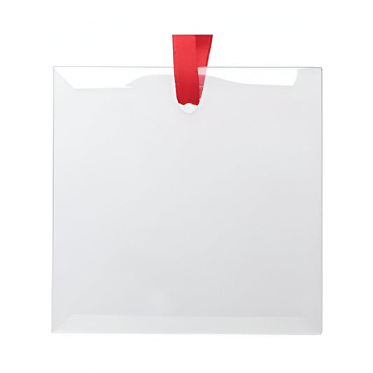 glass sublimation hanging ornaments - square