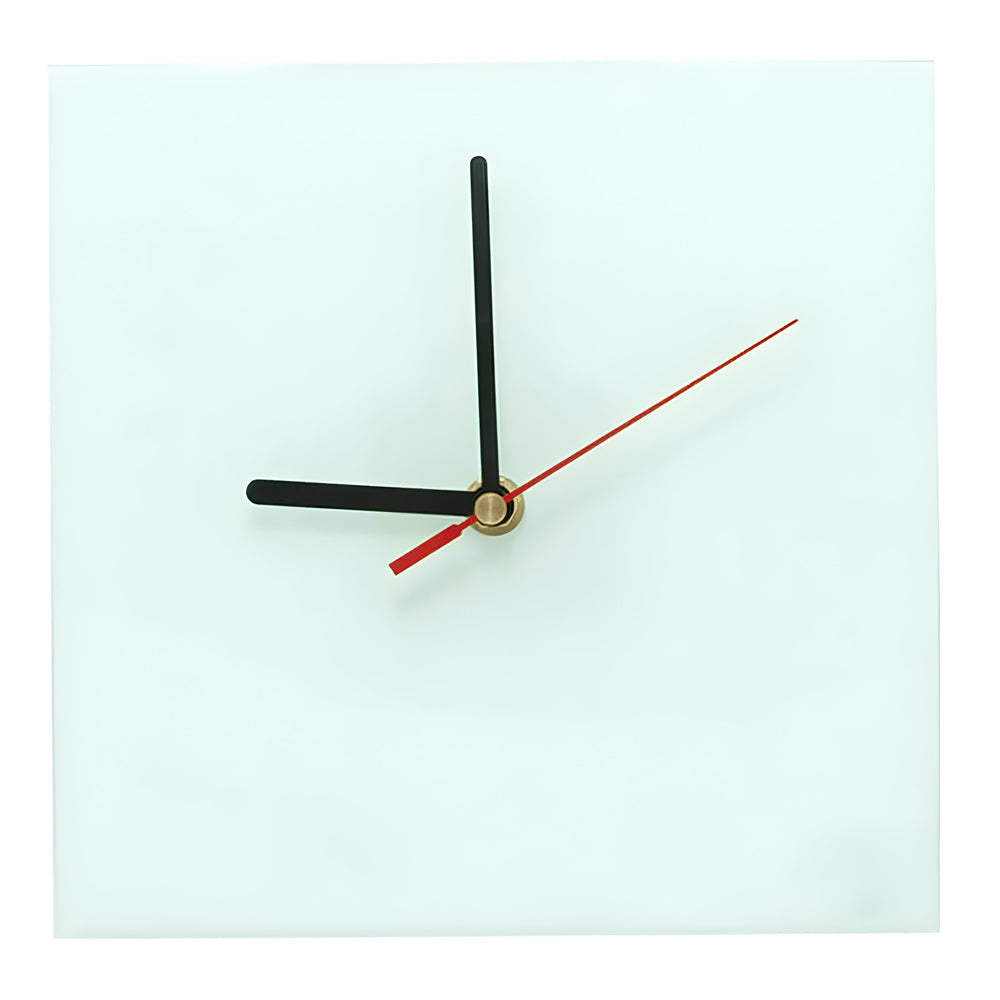 glass sublimation wall clocks - square - 30cm