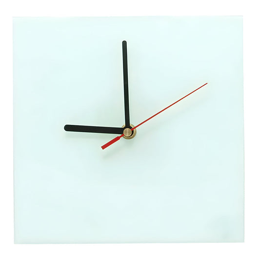 glass sublimation wall clocks - square - 30cm