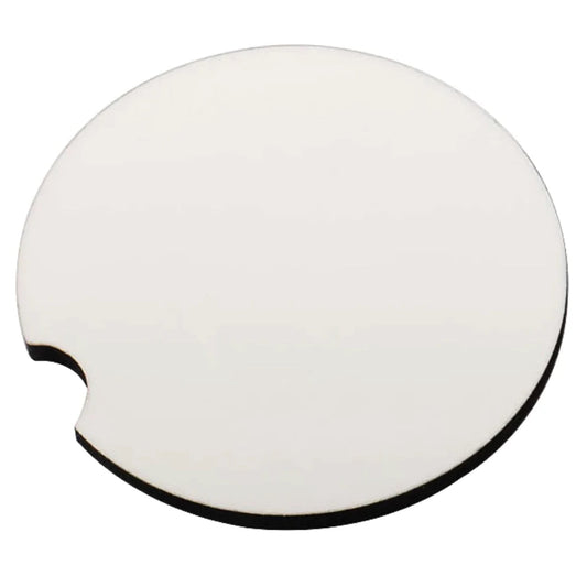 mdf sublimation car coasters - round - 6.5cm