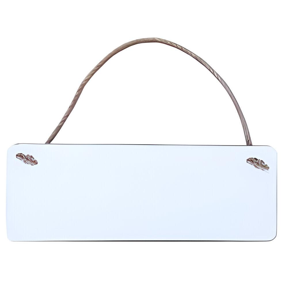 mdf sublimation hanging signs - rectangle - 28cm x 10cm