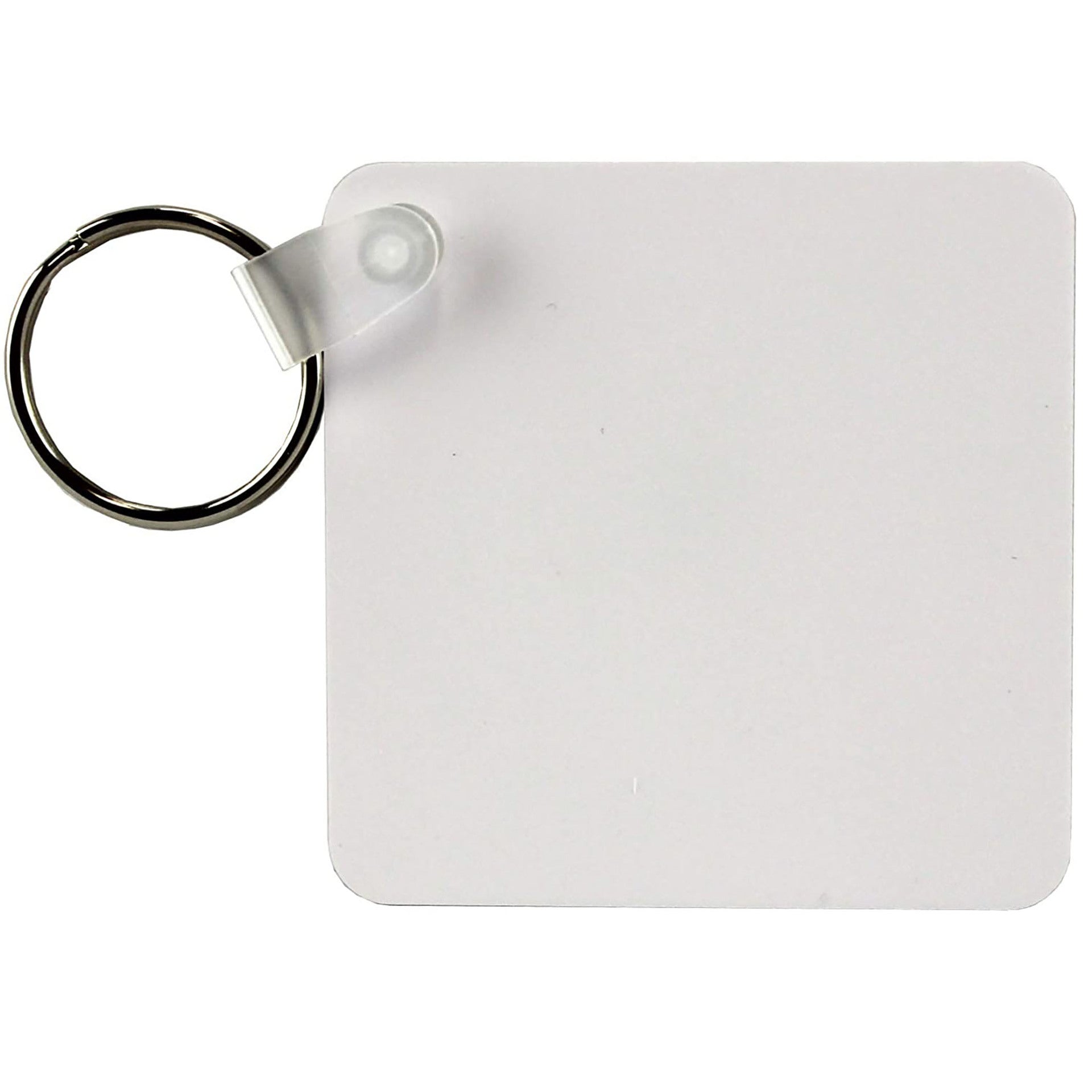 mdf sublimation keyrings - square - double sided