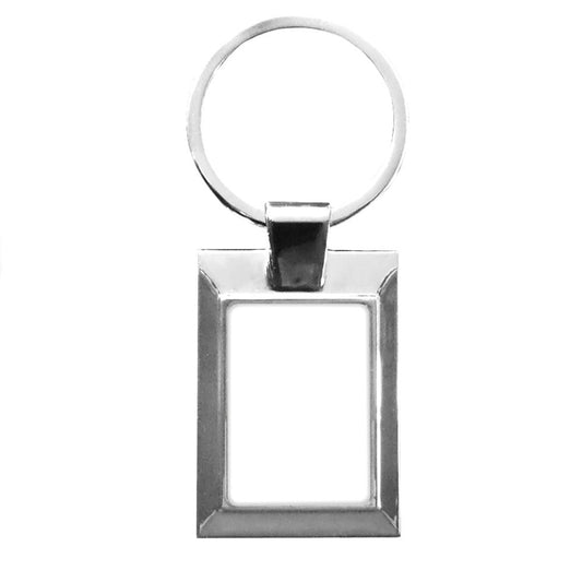 metal sublimation keyrings - rectangle