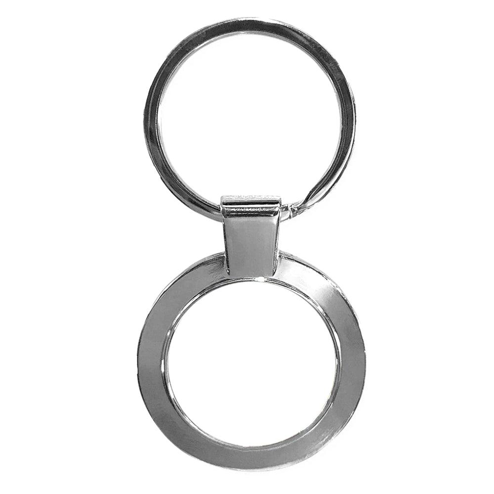 metal sublimation keyrings - round