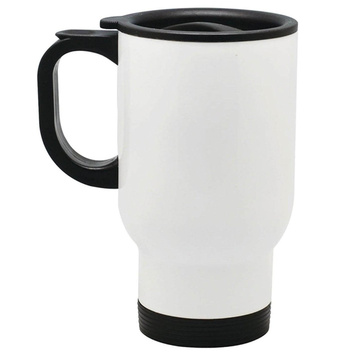 stainless steel sublimation travel mugs - white - 14oz