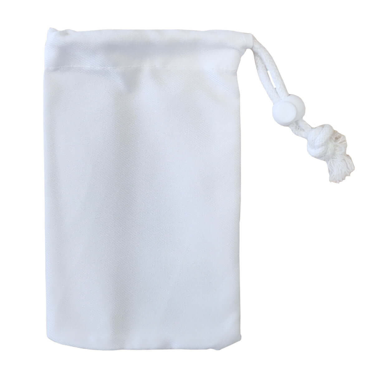 sublimation canvas drawstring bags with stopper - white - 15cm x 20cm