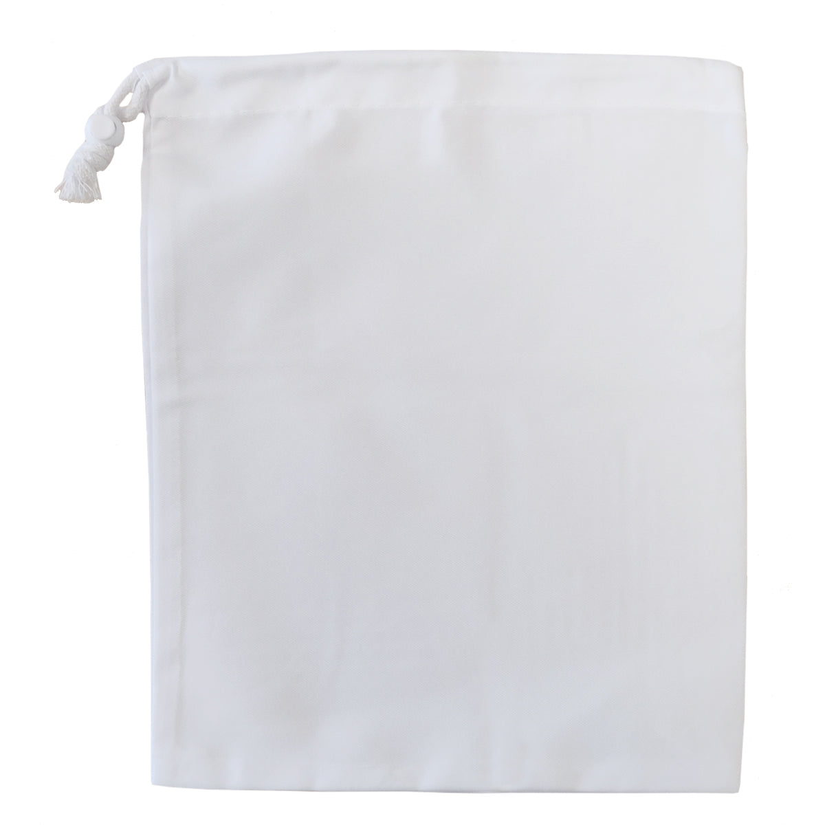 sublimation canvas drawstring bags with stopper - white - 25cm x 30cm