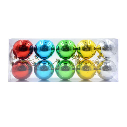 sublimation christmas baubles - mixed colours