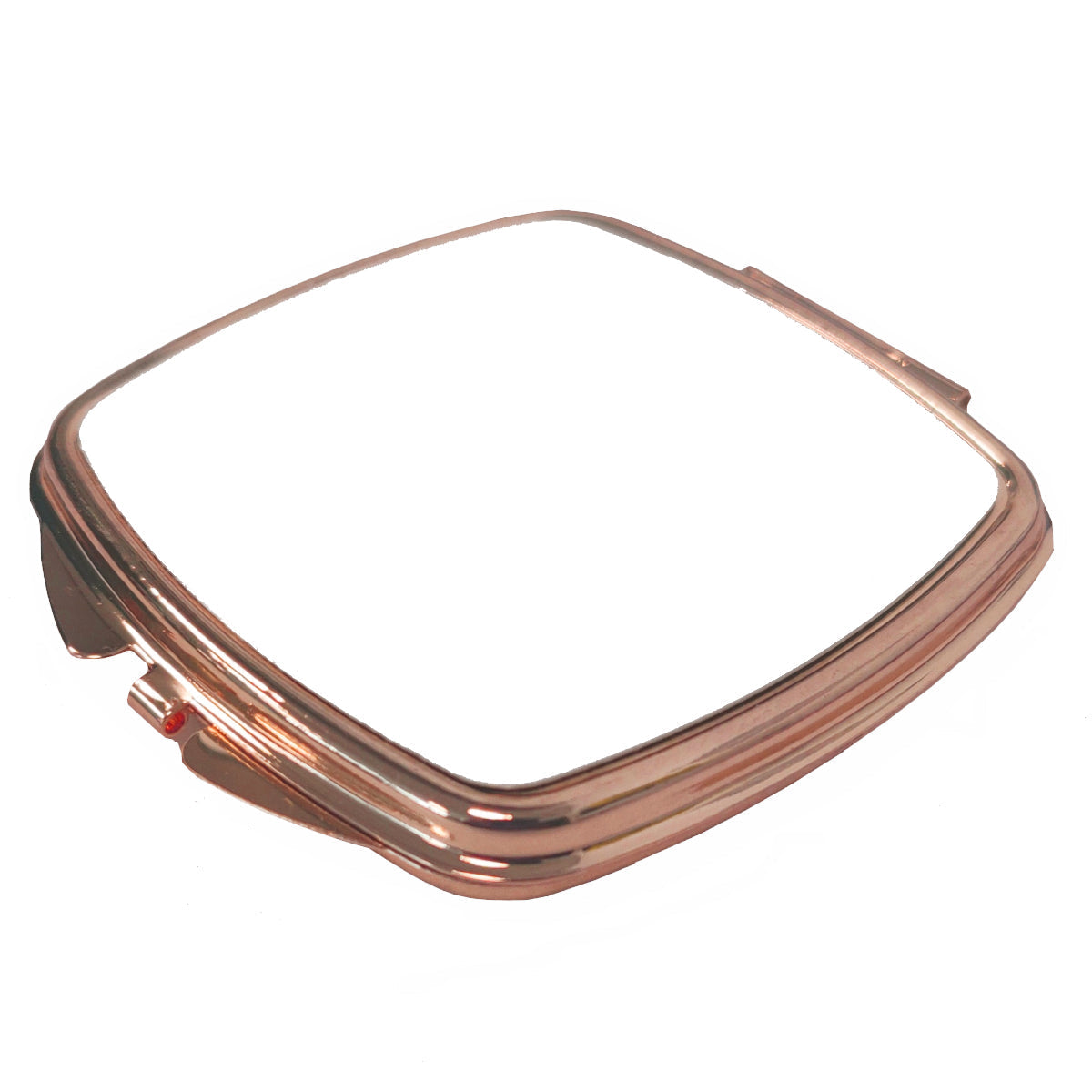 sublimation compact mirrors - curved square - rose gold