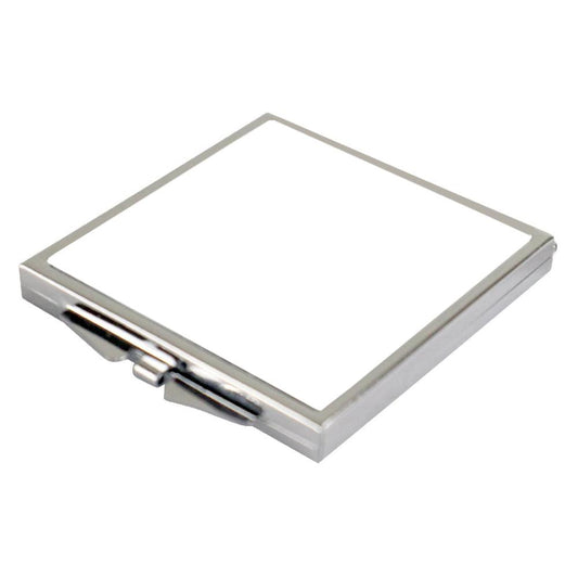 sublimation compact mirrors - square - chrome