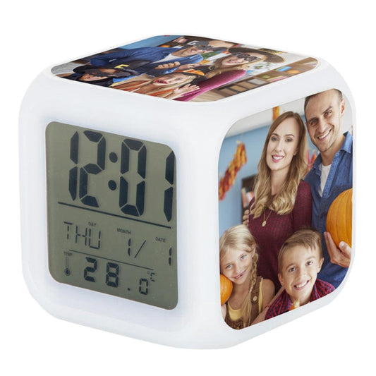 sublimation digital alarm clocks with printable inserts