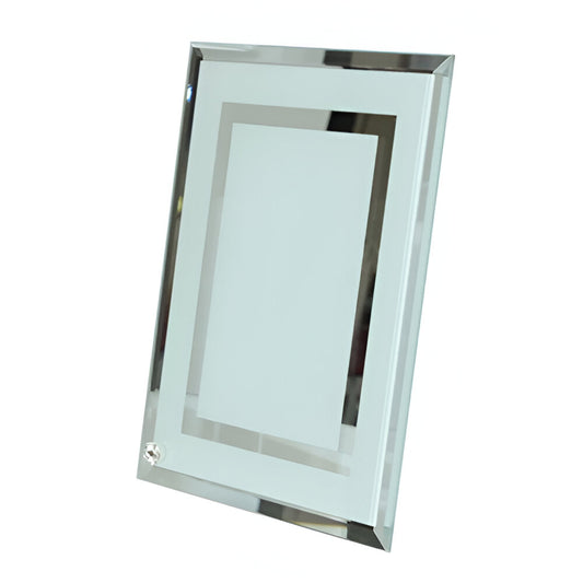Sublimation Glass Frames - Double Mirror Edge - 23cm x 18cm - Pack of 25