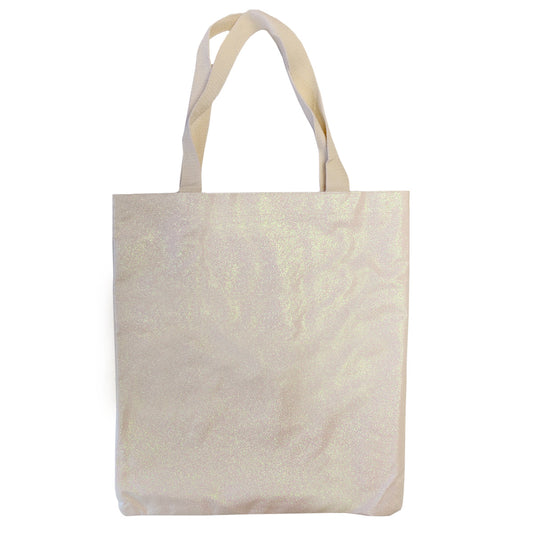 sublimation glitter tote bags - short handles - 34cm x 38cm
