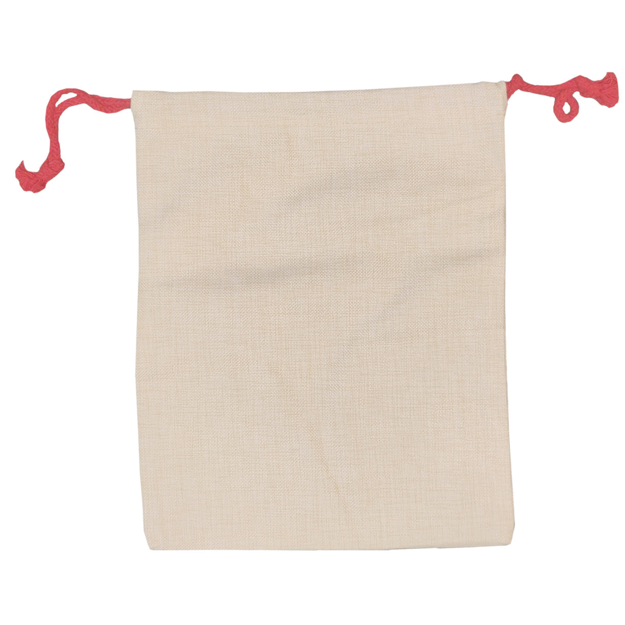 sublimation linen christmas drawstring sacks - 30cm x 38.5cm