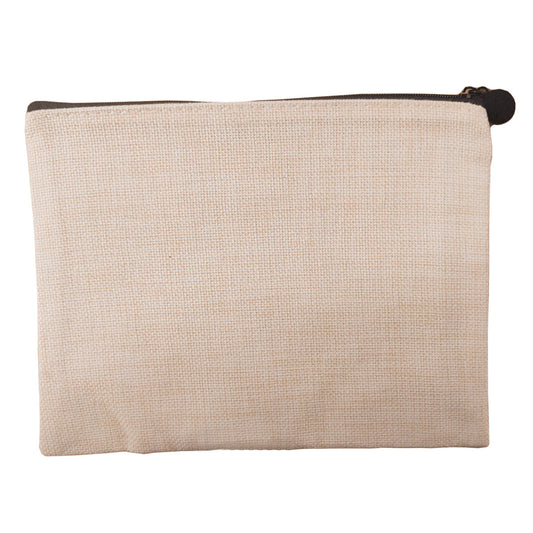 sublimation linen zip bags - 21.5cm x 16cm